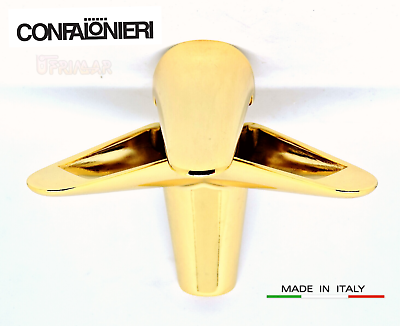 REGGIMENSOLA REGGI MENSOLE CONFALONIERI MS01435 DORATO sp.4-16 mm. MENSOLA VETRO