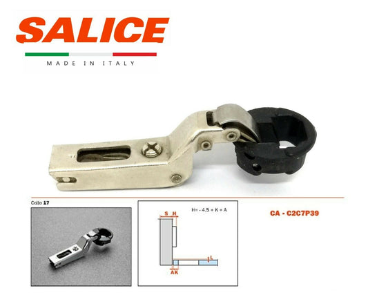 CERNIERA PER VETRO SALICE C2C7P39 FORO D.26 BATT. INTERNA COPERTURE VARI COLORI