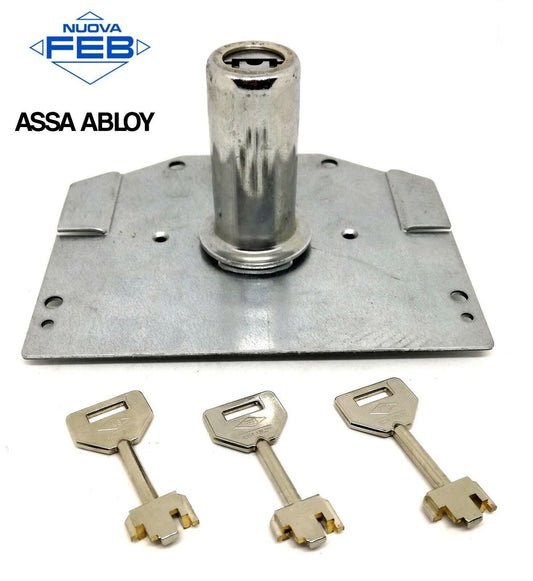 CILINDRO A POMPA NUOVA FEB 8309 RICAMBIO SERRATURA VIRO E FEB SPESS. PORTA mm.70