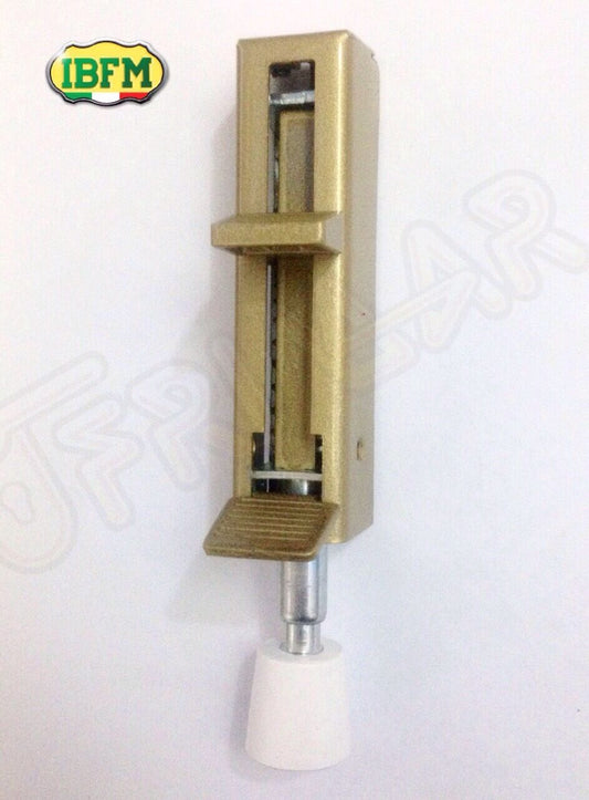 BLOCCA PORTA A PEDALE TIPO PESANTE A MOLLA H.mm.147 VERNICIATO ORO ART.236