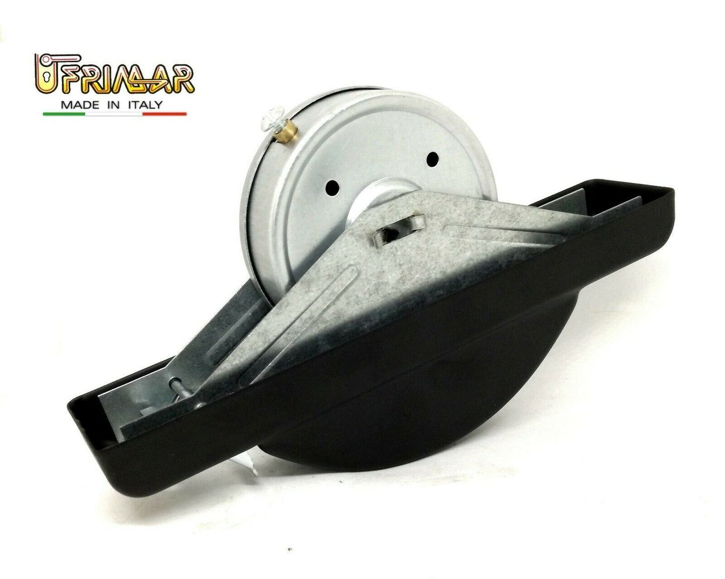 AVVOLGITORE PER TAPPARELLE SEMINCASSO int. mm.165 MT.8 PLACCA NERA METALLO