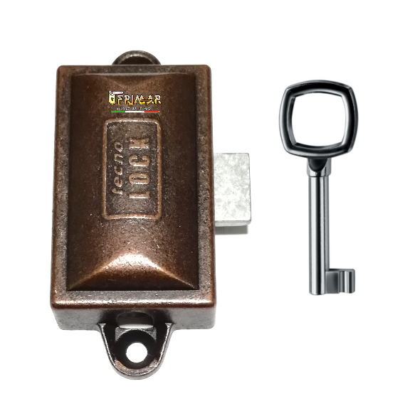 Serratura per armadio CAS aste rotanti Art.223 da applicare Bronzo Tecno Lock