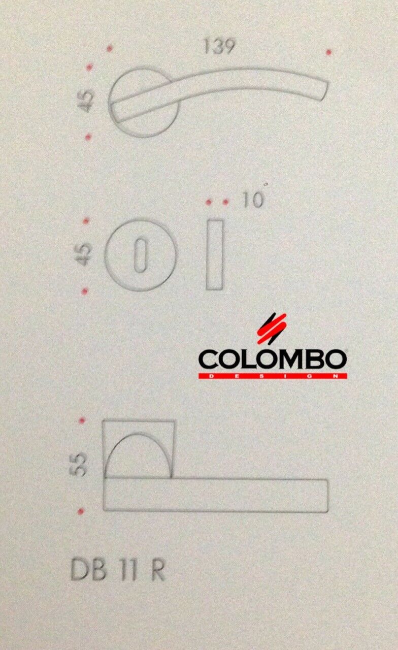 MANIGLIA PER PORTA COLOMBO DESIGN THEO DB11R MERCURIO design DI BLASI