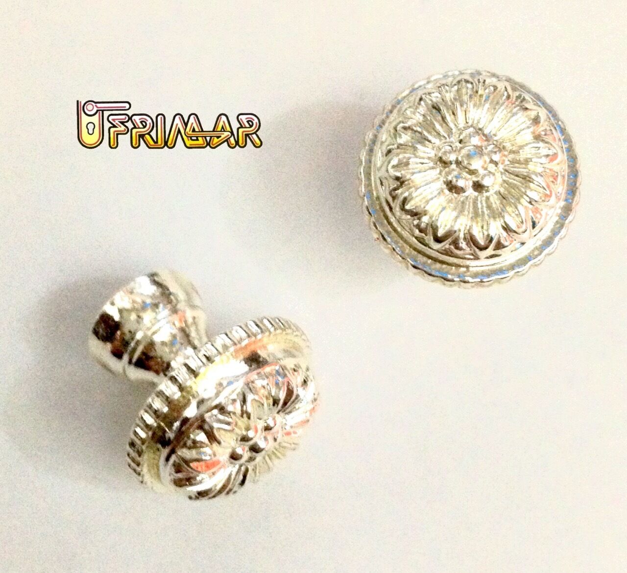 POMELLO PER MOBILI E ANTE finitura ARGENTO STILE CLASSICO D.mm.15 OMP ART.130