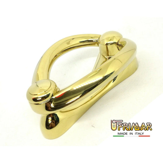 BATTENTE PORTA PORTONE ELIKA 990 OTTONE PVD LINEA CALI' mm.150x100 MANETTONE