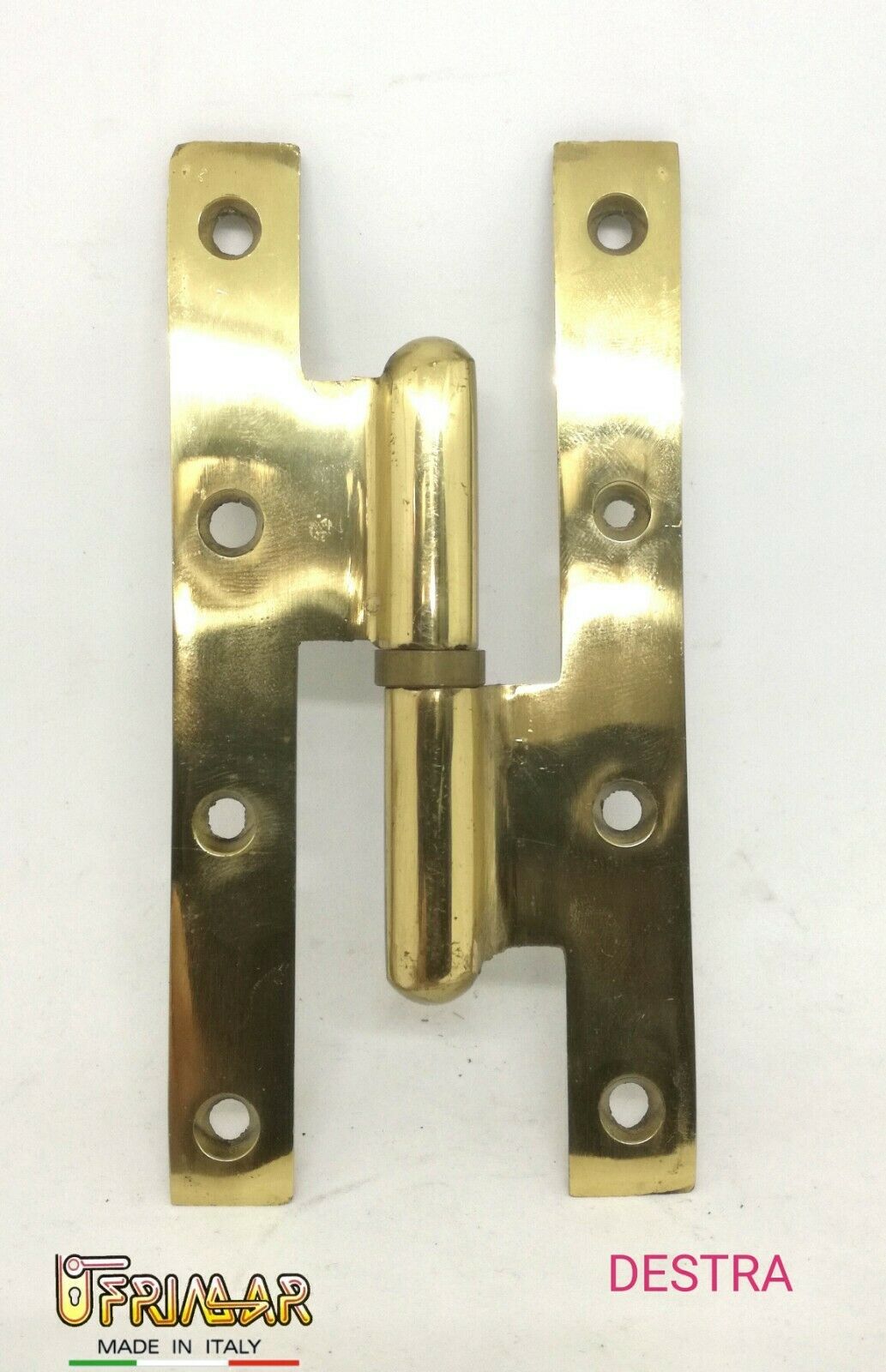 CERNIERA POMELLA IN OTTONE 140x70 PER PORTE IN LEGNO DX/SX - POMELLES B/DRITTO