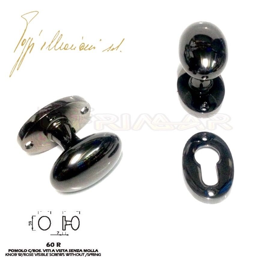 POMOLO PER PORTA OVALE CANNA DI FUCILE POGGI & MARIANI Mod. PIERRE GIREVOLE Q.8