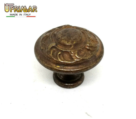 POMELLO PER CASSETTO MOBILI ANTICO STILE CLASSICO D.mm.35 BESANA BRONZO ANTICO