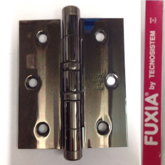 CERNIERA PORTA CON CUSCINETTI 3,5x3" mm.89x74 OTTONE CANNA DI FUCILE FUXIA