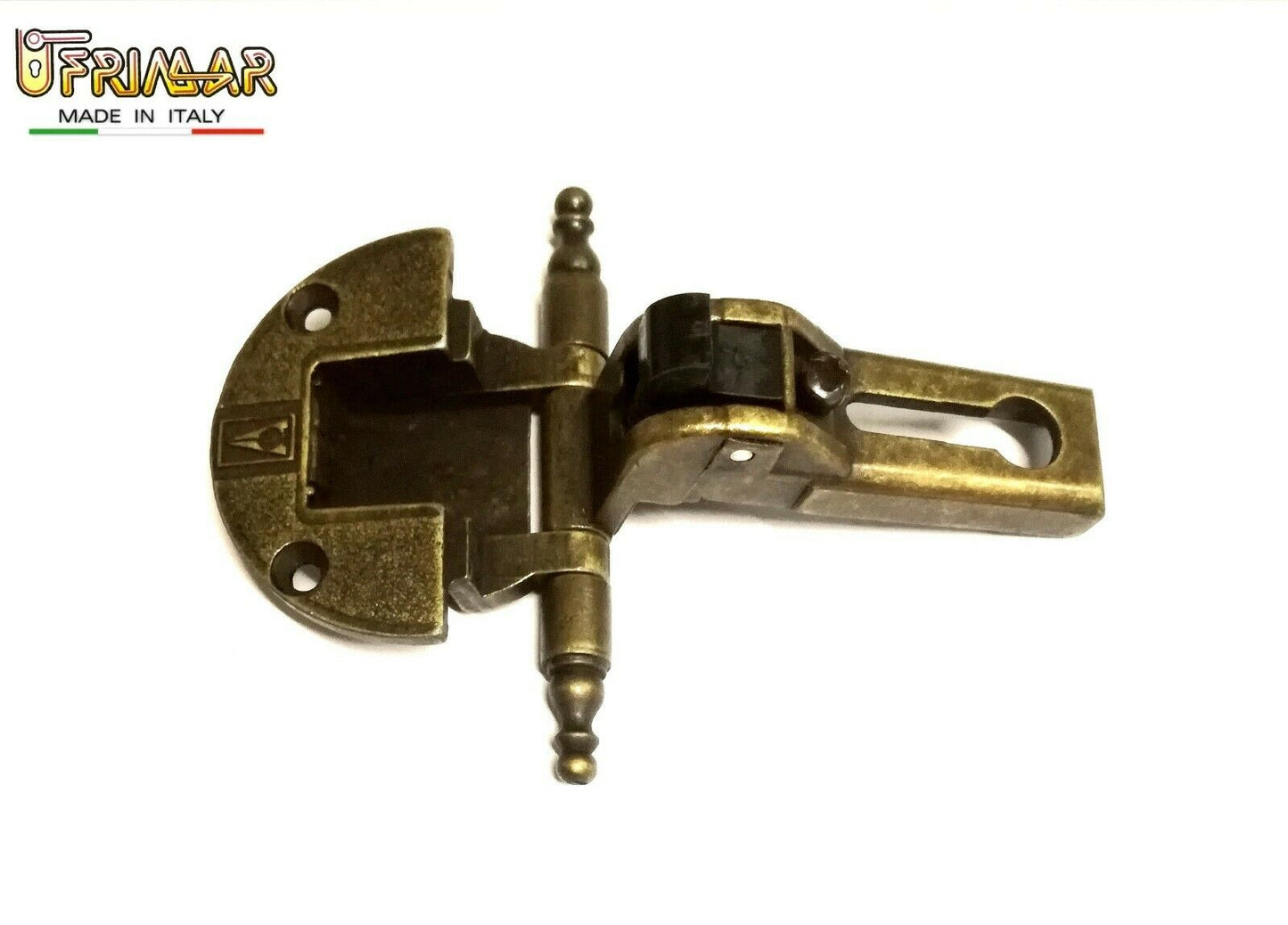 CERNIERA ANSELMI 249 PER ANTE CON BATTUTA FORO mm.35 BRONZATA CERNIERA IN STILE