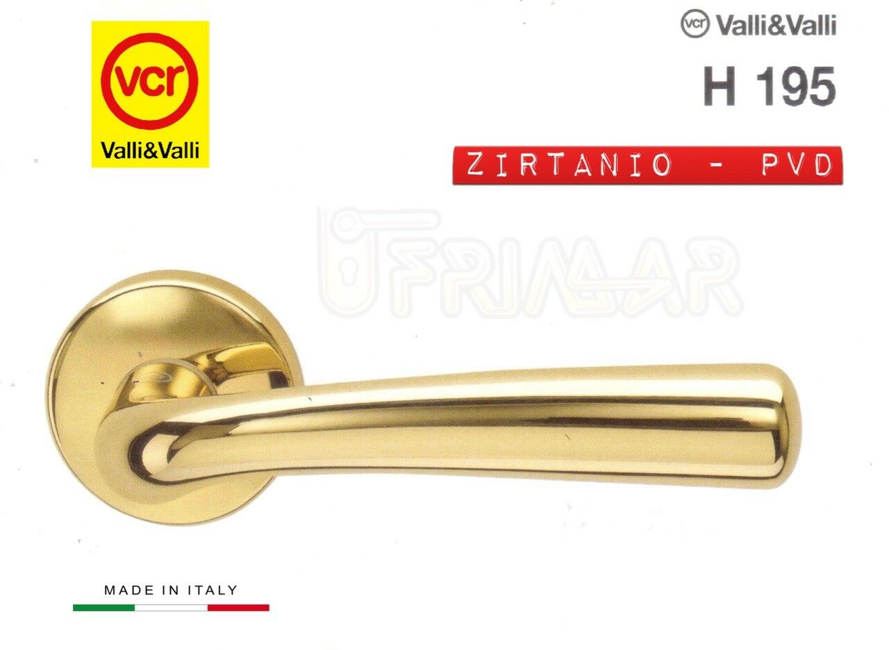 Maniglia porta Valli e Valli Orchidea H195 R8 Zirtanio Oro Valli & Colmbo VCR