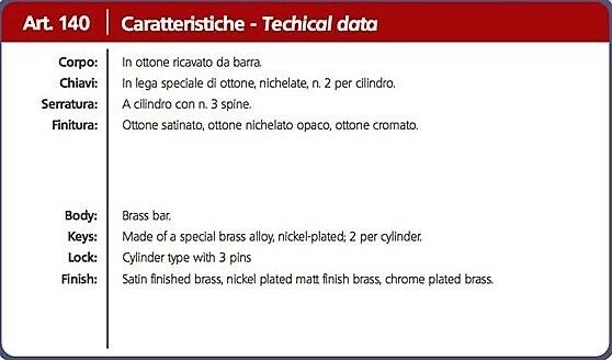 SERRATURA PER ANTINA CRISTALLO D. mm.20 CON PLACCHETTA E DISTANZIALE NIKEL SAT.