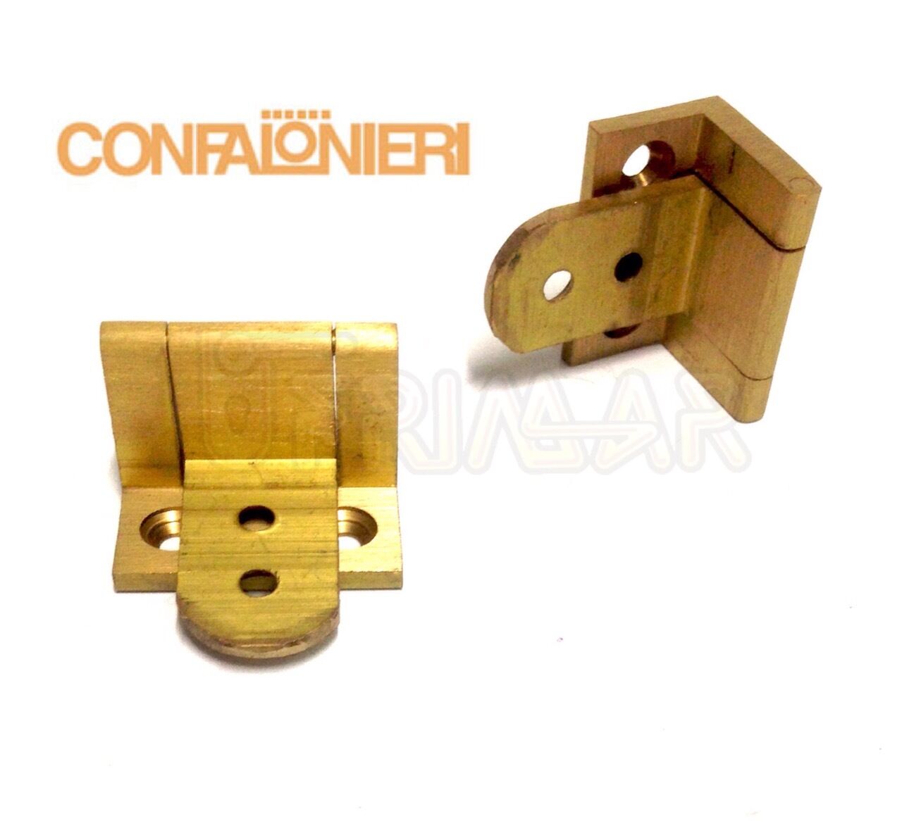 CERNIERA PER ANTA PORTA IN LEGNO OTTONE SATINATO Apertura 180°