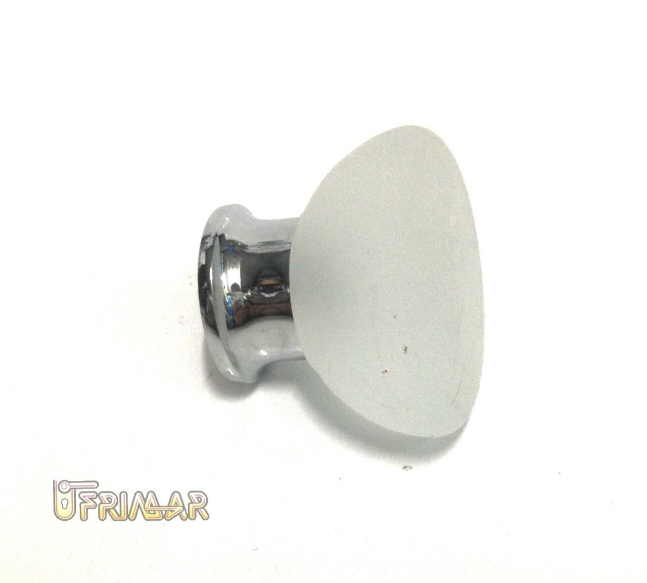 POMOLO PER MOBILE d.mm.38 CON VETRO ACIDATO OPACO BASE CROMO LUCIDO FIL.4MA