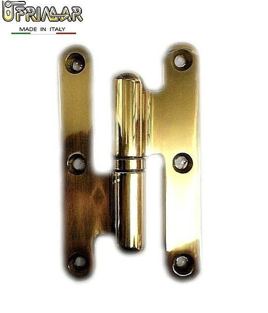 CERNIERA POMELLA IN OTTONE 100X60 PER PORTE IN LEGNO DX/SX - OTTONE LUCIDO