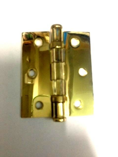 CERNIERA PER PORTA CON CUSCINETTI 3,5x3" mm.89x75 PLACCATA DORATO LUCIDO