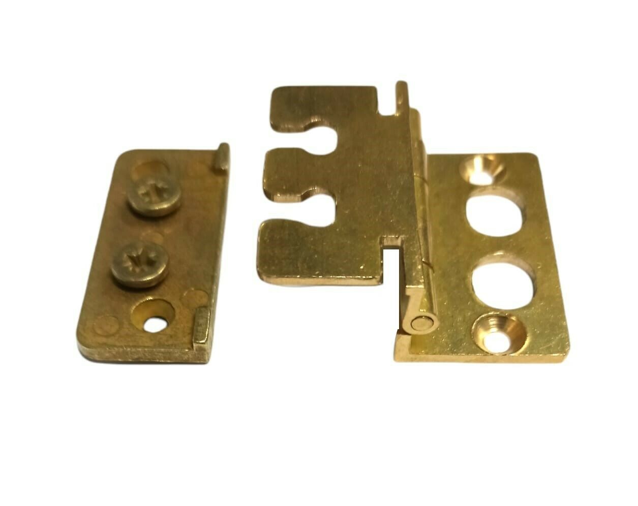 CERNIERE PER MOBILI ANTICHI OTTONATA COLLO ALTO mm.40x40 CON BATTUTA E BASE CSS