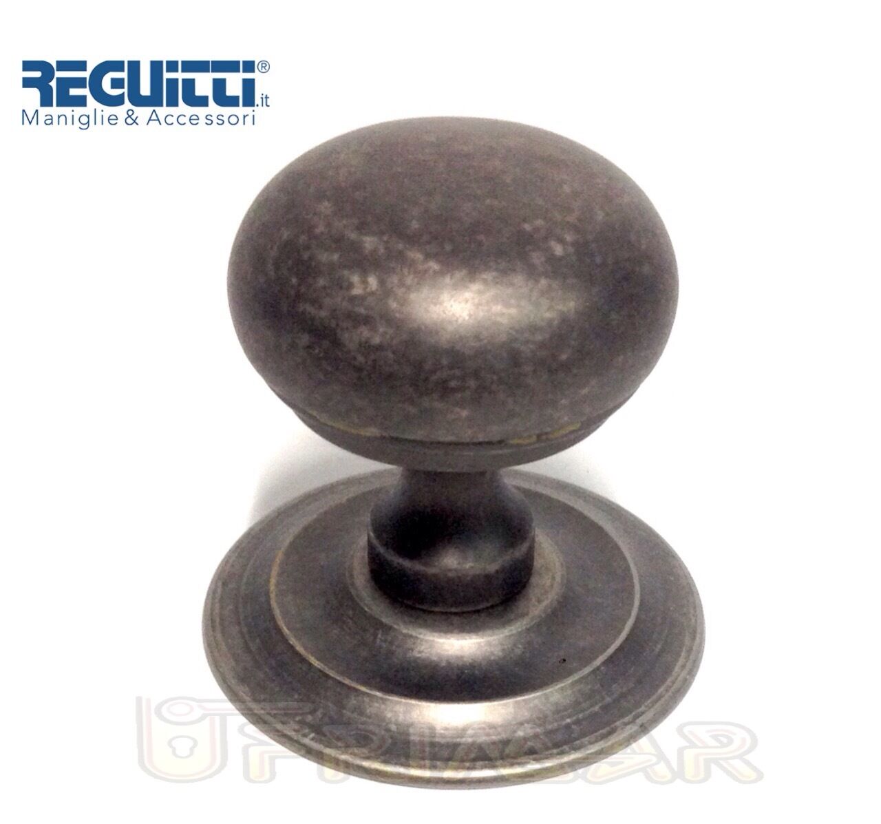 POMOLO PER PORTA FISSO ARGENTO VECCHIO mod.COSMO DIAM.mm.55 REGUITTI ART.56PF
