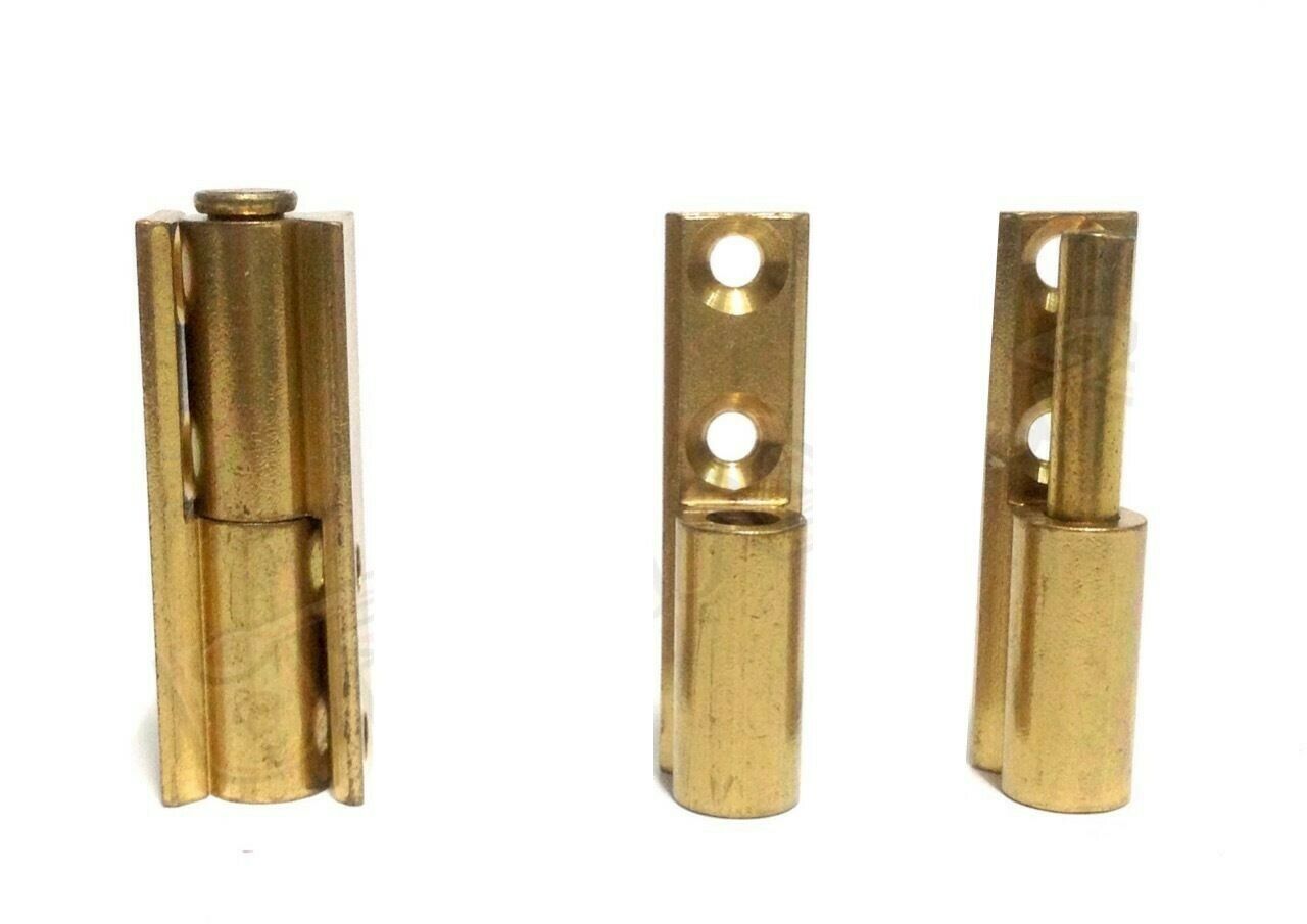 CERNIERA PER LEGNO SOVRAPPOSTA CON PERNO A VISTA CONFALONIERI CP00294 DORATA