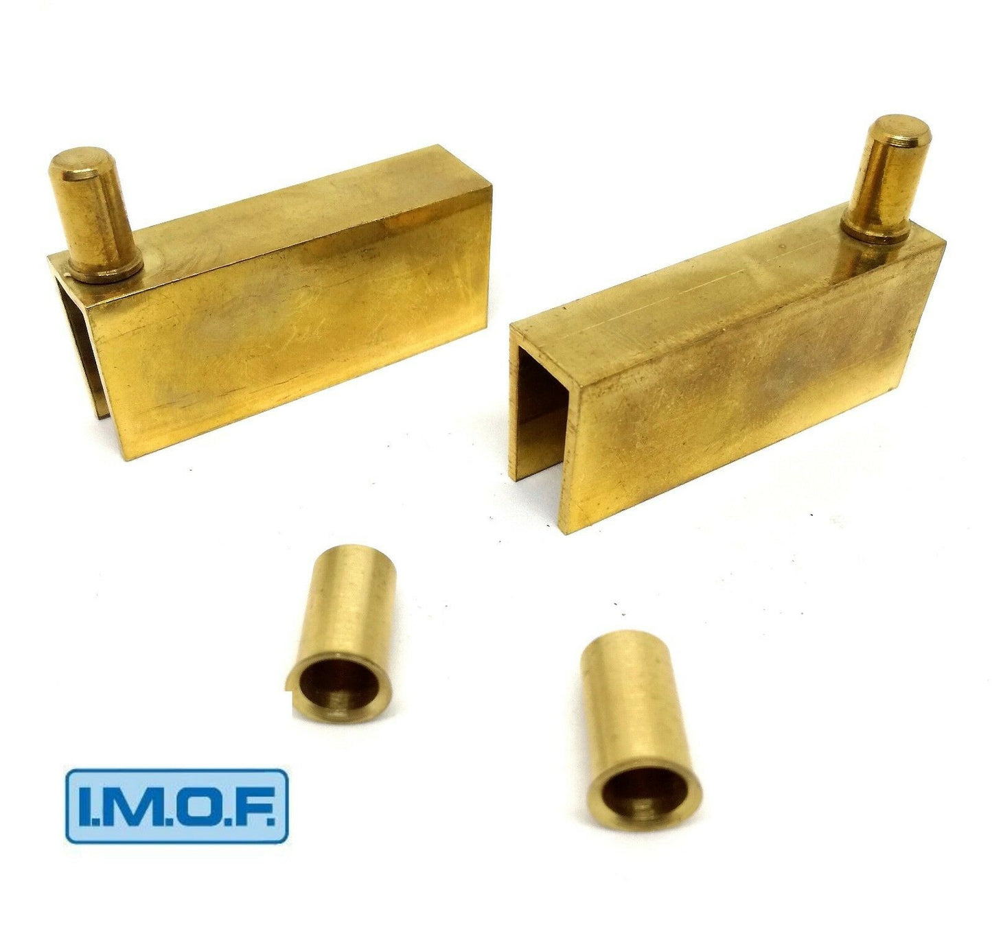 CERNIERA PER VETRI A MORSETTO IN OTTONE IMOF SPESS. MAX VETRO mm.10 COPPIA DX/SX