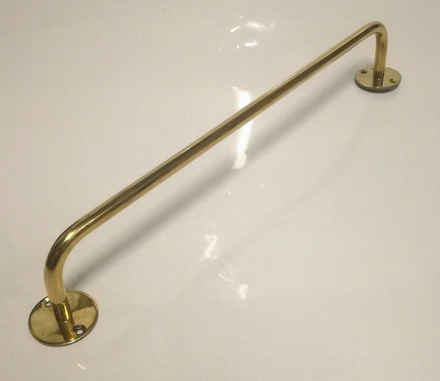 Supporto Portacravatte Portacinture Portasalviette cm.40 Ottone Lucido maniglia