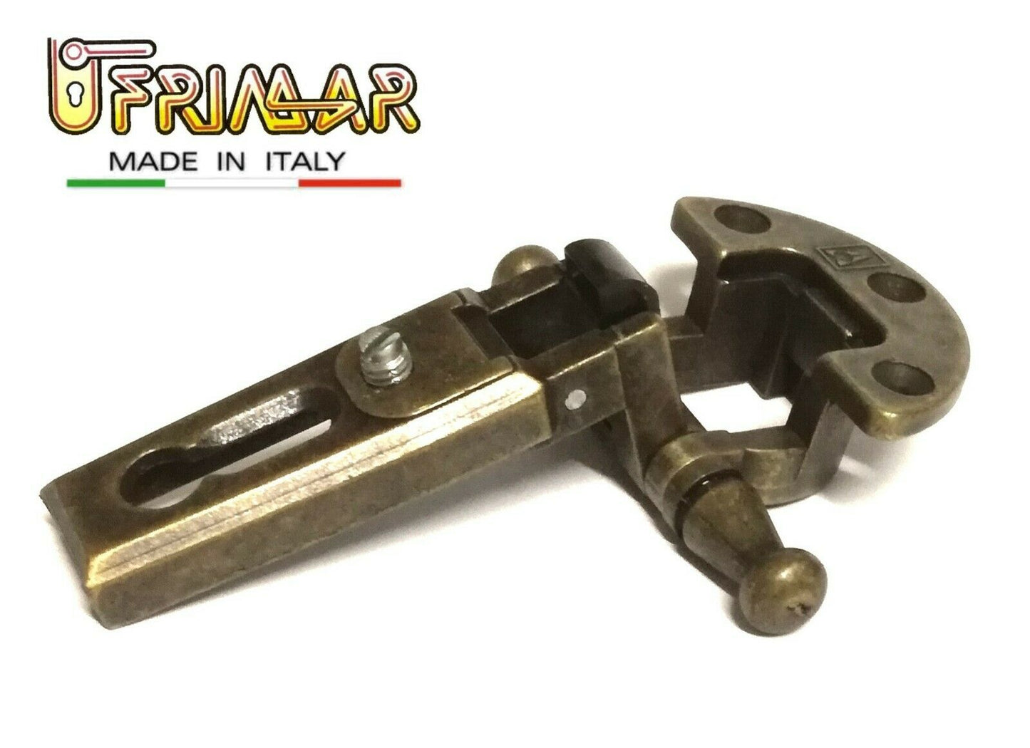 CERNIERA ANSELMI 255 PER ANTE CON BATTUTA FORO mm.27x13 BRONZO CERNIERA IN STILE