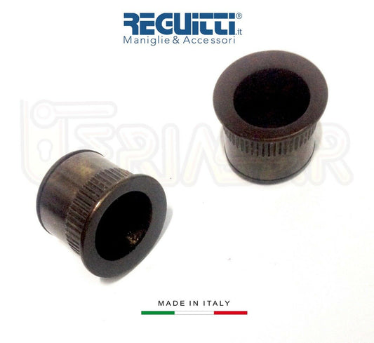Maniglia trascinamento incasso porte scorrevoli Reguitti 525 Bronzo D.mm.25