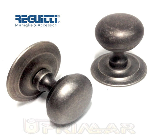 POMOLO PER PORTA FISSO ARGENTO VECCHIO mod.COSMO DIAM.mm.55 REGUITTI ART.56PF