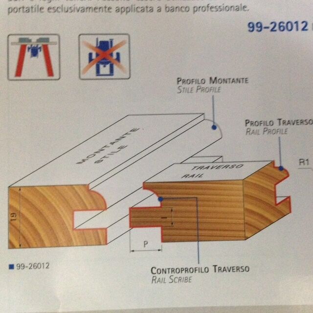 COPPIA FRESE FREUD PRO HM 99-26012 PER INTAGLI PROFILO E CONTROPROFILO