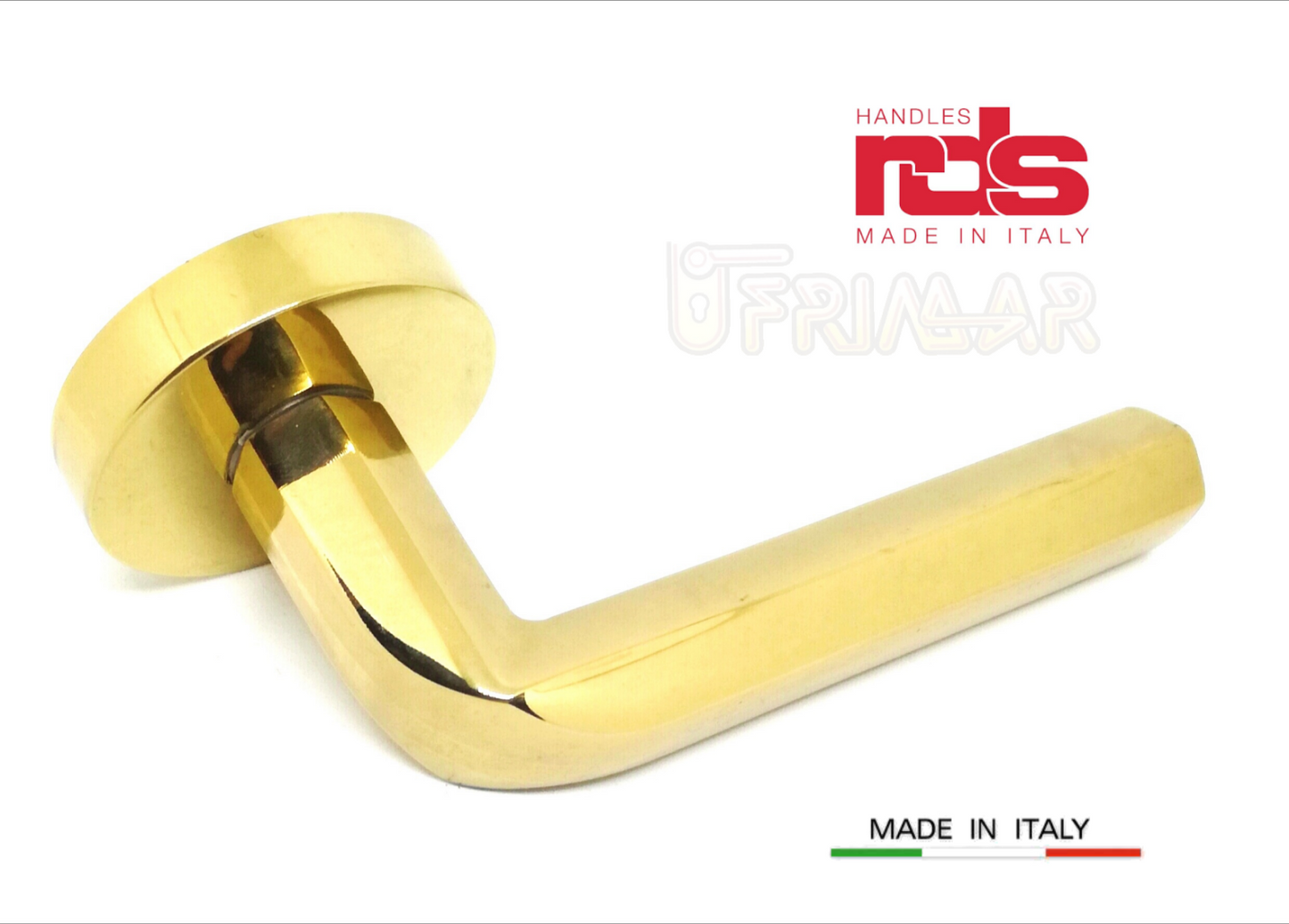 Maniglia RDS VALENZA art. 0181 Oro lucido maniglie per porte RDS porte interne
