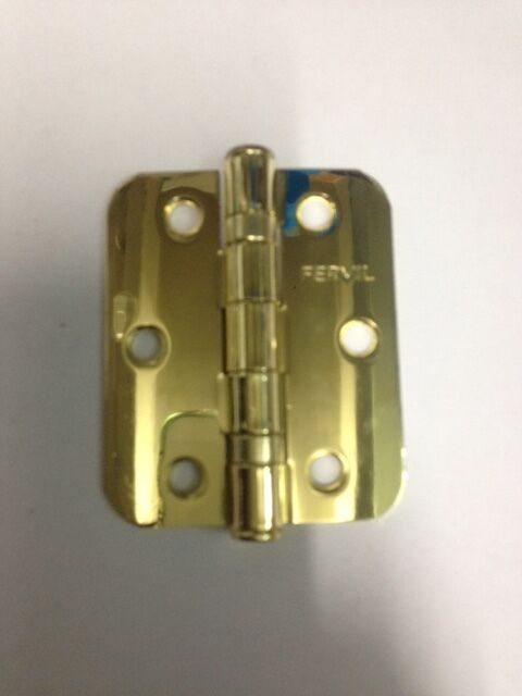 CERNIERA CON CUSCINETTI 3x2,5" mm.76x63 FERRO OTTONATO FERVIL PER PORTE IN LEGNO