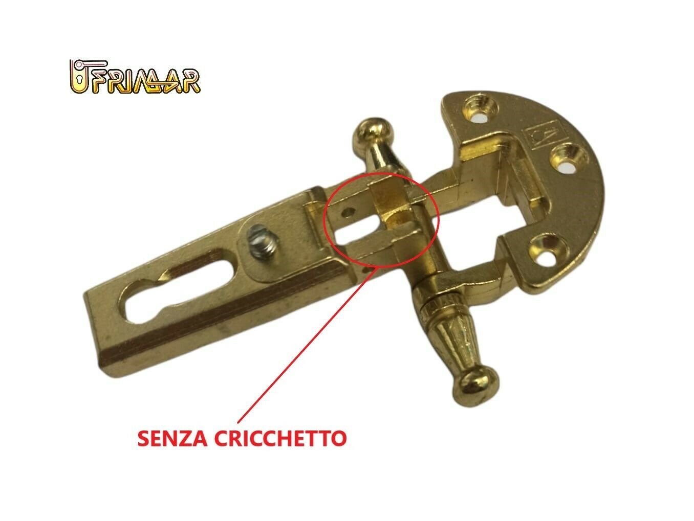 CERNIERE ANSELMI 255 SENZA CRICCHETTO FORO mm.27x13 ORO CERNIERA CUCINA MOBILE