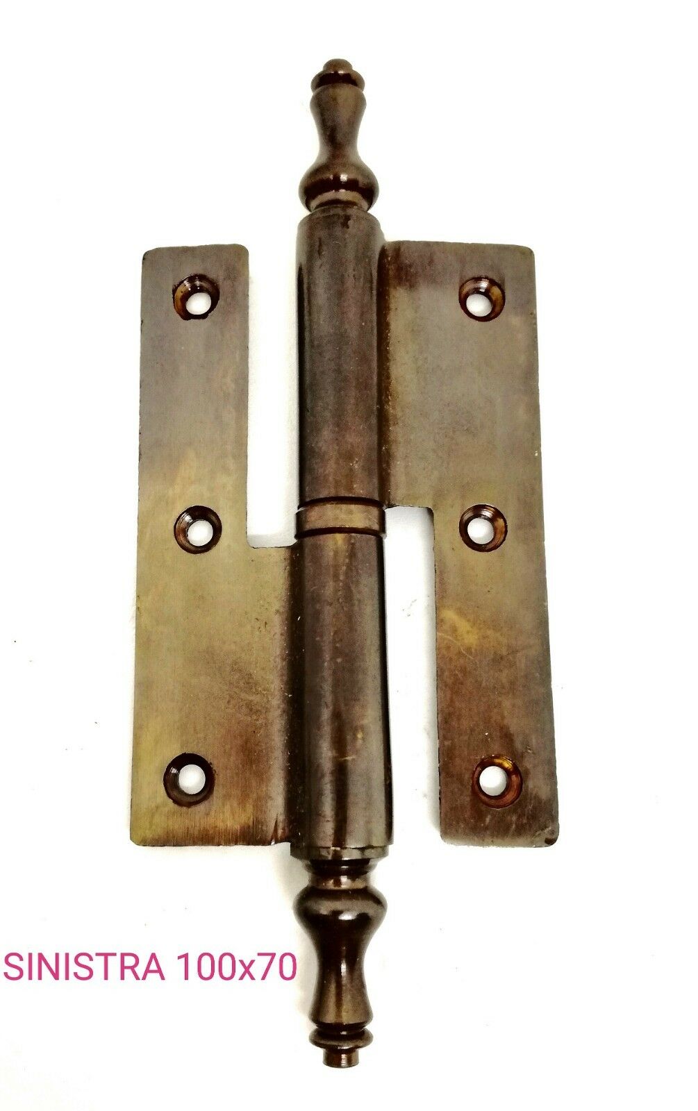 CERNIERA POMELLA IN OTTONE 100x70 BAROCCO PER PORTE IN LEGNO DX/SX BRONZO