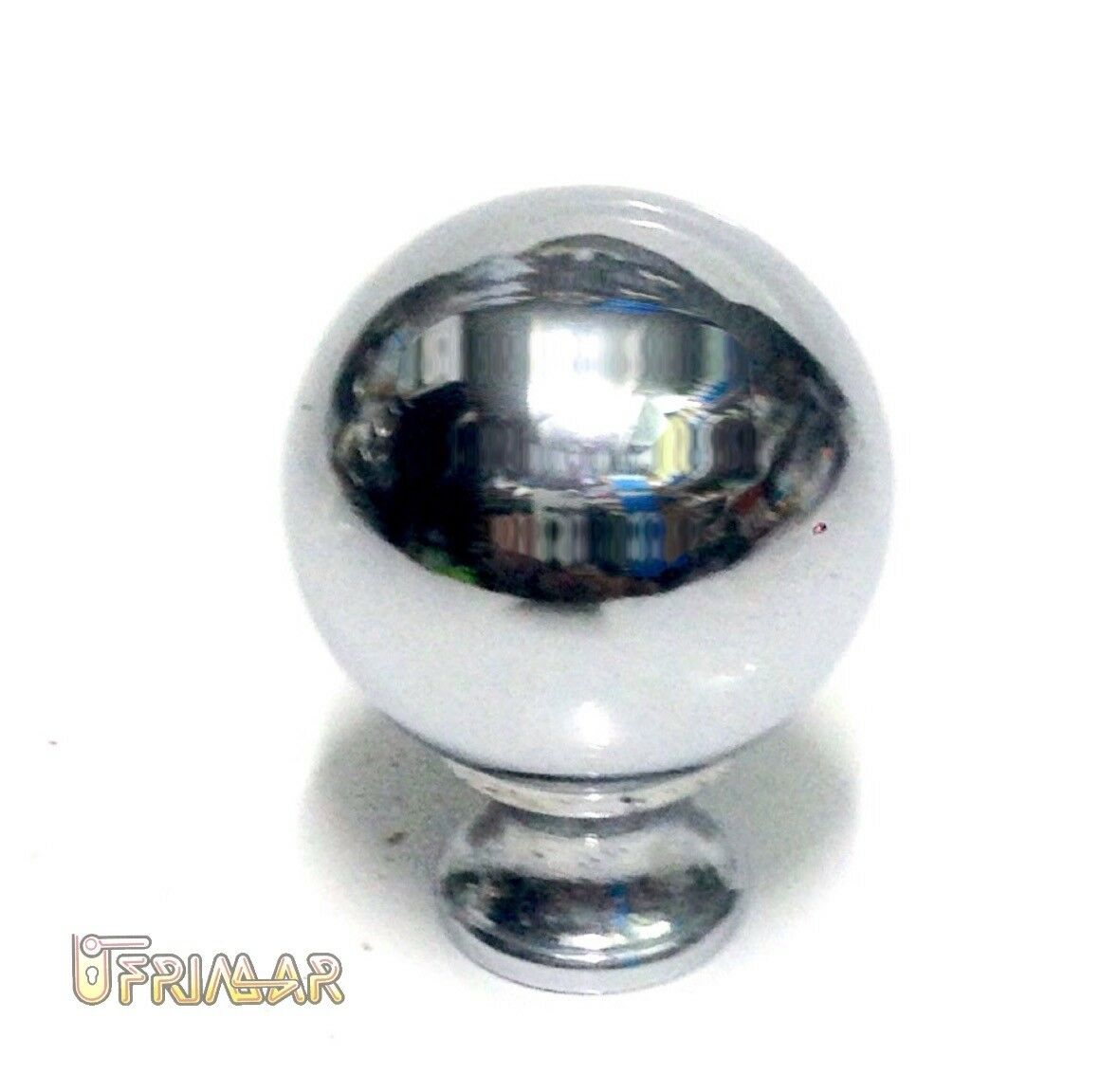 POMOLO SFERA D.mm.30 CROMATO PER ORNAMENTO LETTO CANCELLO RINGHIERA SCALA TUBI