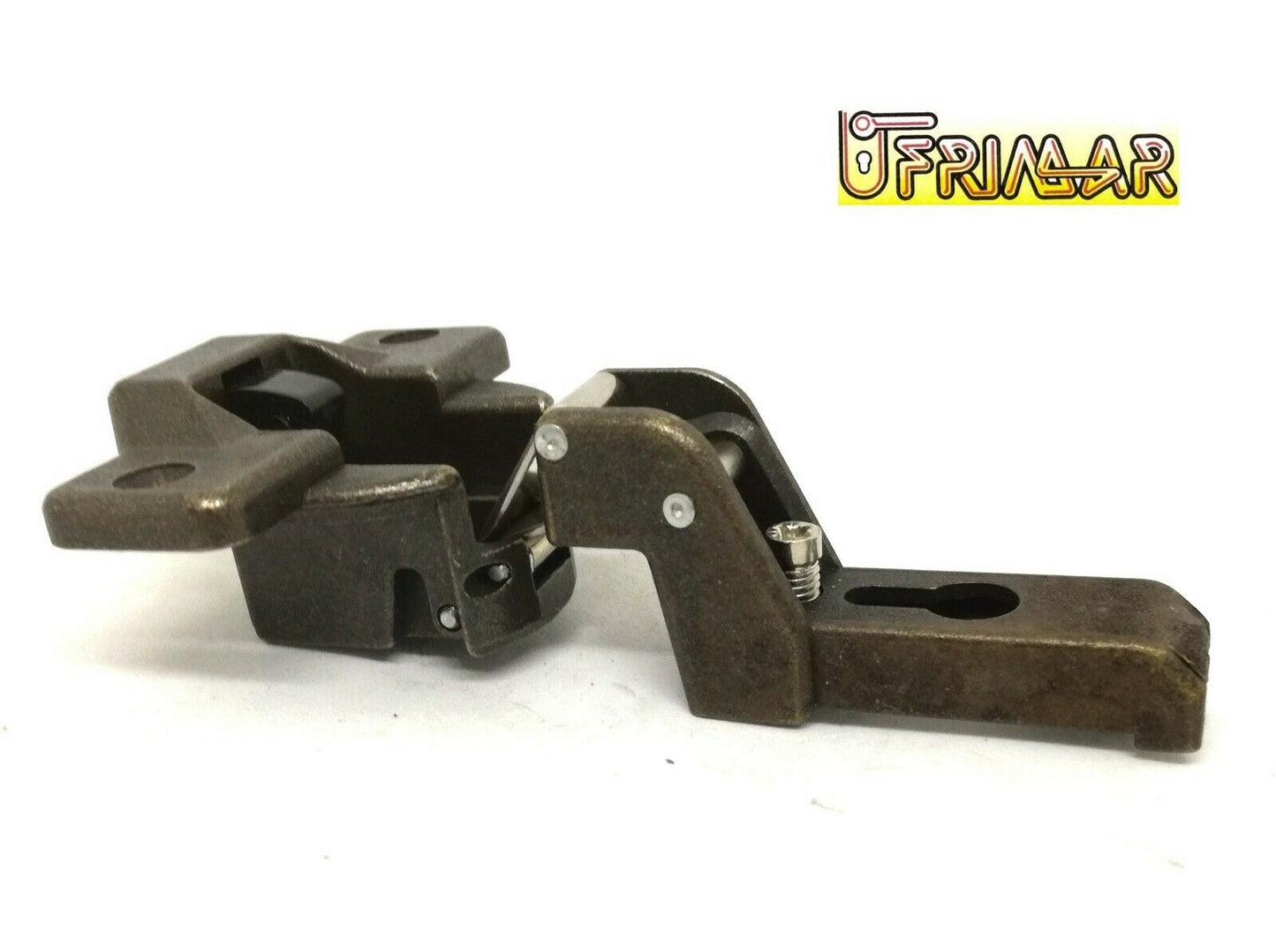 CERNIERA MEPLA PER ANTE CON BATTUTA 651.210.66 FORO mm.35 + BASE 65121066 BRONZ