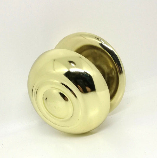 Pomolo porta Tentori P2026 d. mm.70 in zama Ottonato Lucido Pomolo fisso