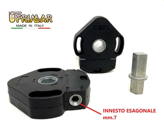 ARGANO ARGANELLO MANUALE 1:8 CON FINECORSA TAPPARELLE AVVOLGIBILI ESAGONO mm.7