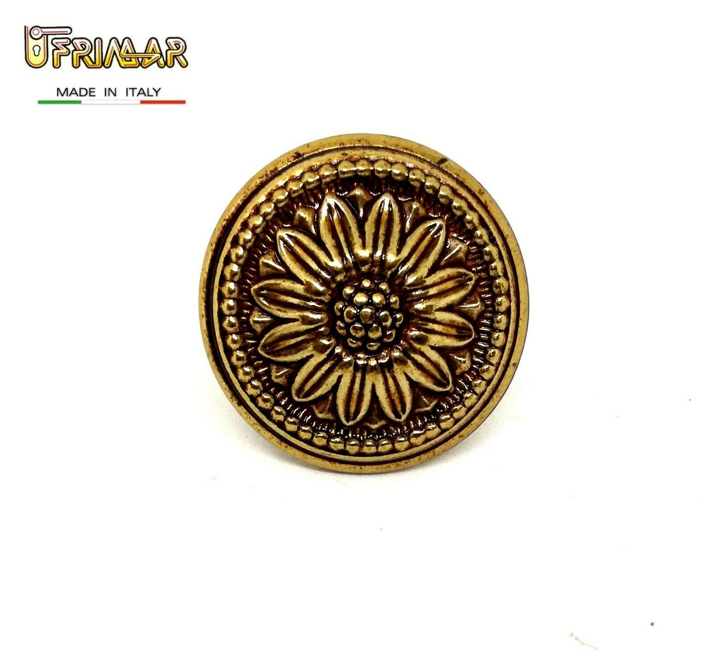 POMOLO PER MOBILI E ANTE ORO FRANCESE STILE CLASSICO D.mm.35 GIUSTI FIL. 4MA