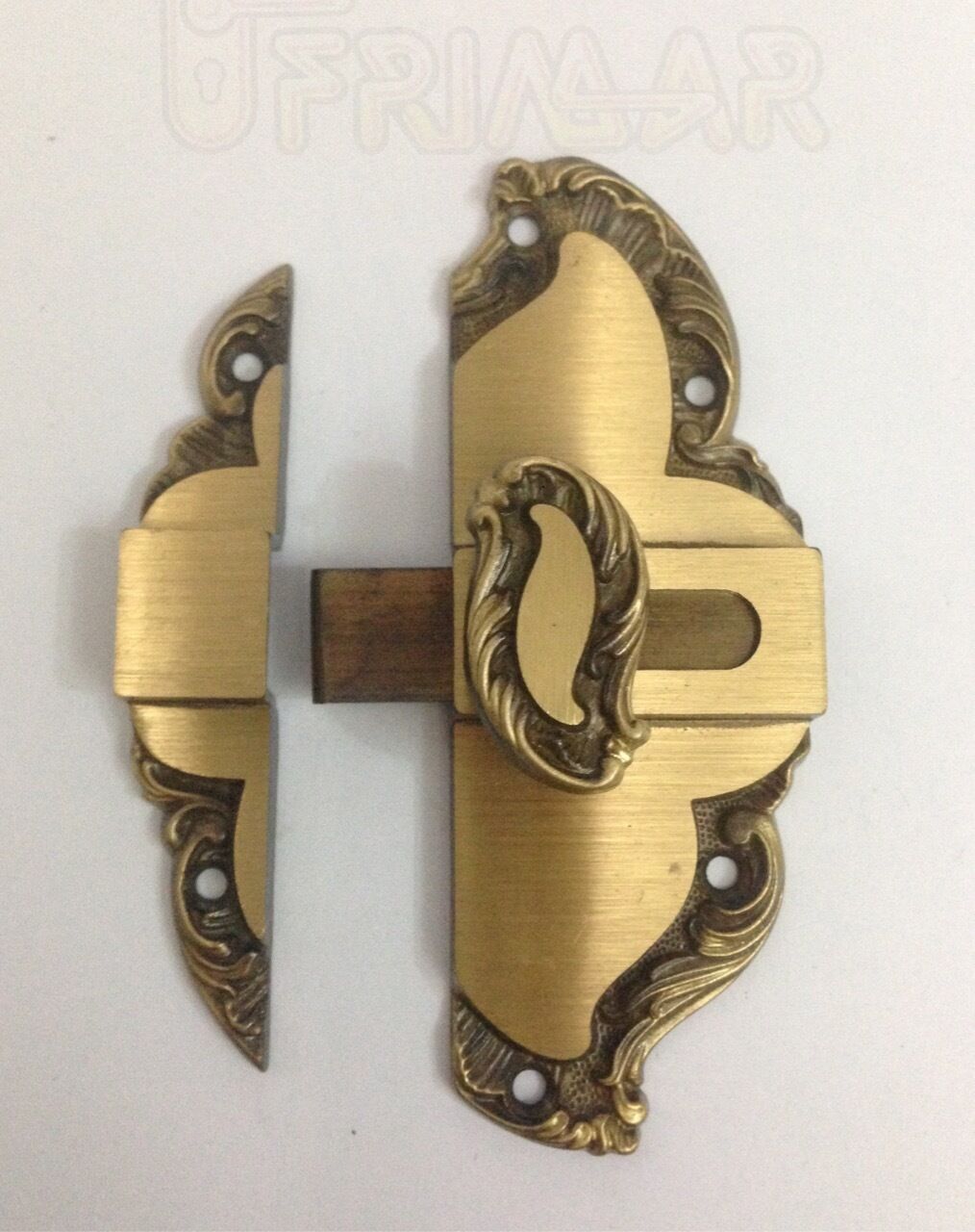 CATENACCIO CHIUSURA IN OTTONE BRONZATO SERIE VINTAGE LUNGHEZZA mm.54 H mm.107