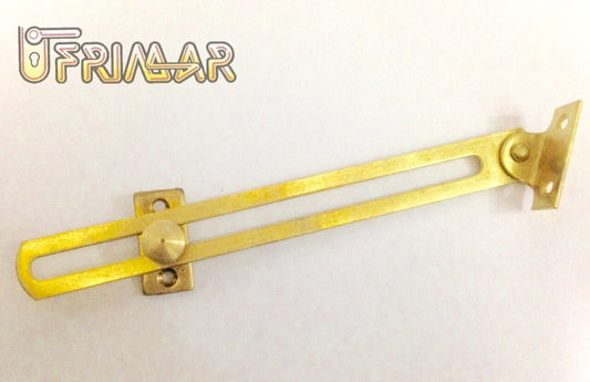 ASTA GUIDA SOPRALUCE VASISTAS DA mm.170 OTTONATO CON VITE DI BLOCCAGGIO OTTONE