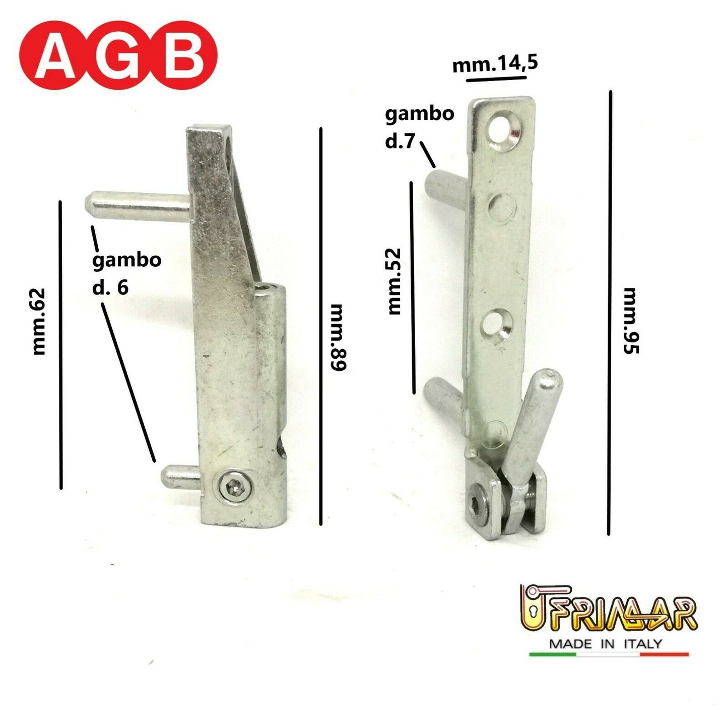 Cerniera AGB anta ribalta A400150701 per infissi PVC LEGNO Kg.80 01619539