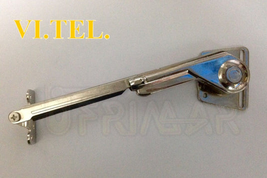 VASISTAS BRACCETTO PER RIBALTE IDRAULICO FORZA REGOLABILE LATO DESTRO CROMATO