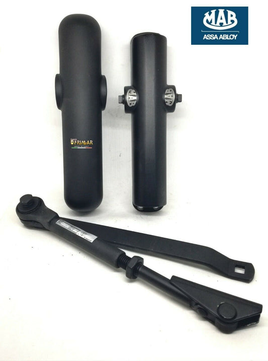 CHIUDIPORTA MAB 200 SPINGIPORTA MULTIFORZA PORTA CANCELLO L. mm.850/1100 NERO