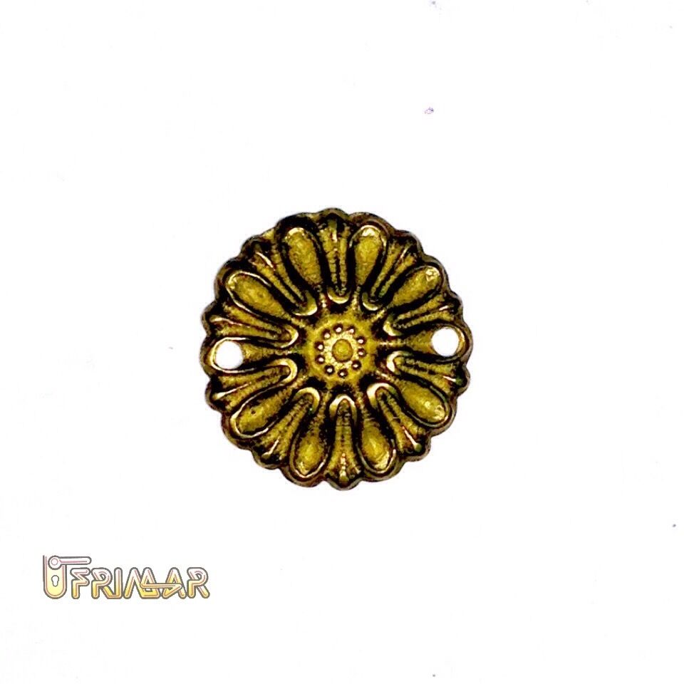 Fregio in Ottone Rosetta diam .mm.23 Applicazioni decorazioni per mobili porte