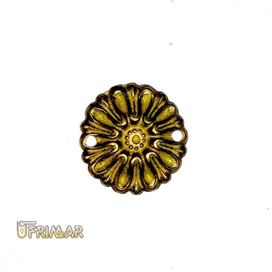 Fregio in Ottone Rosetta diam .mm.23 Applicazioni decorazioni per mobili porte