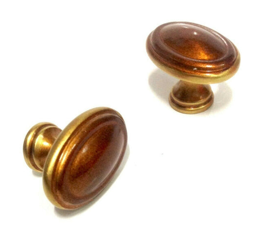 POMELLI PER MOBILI CASSETTI E ANTE ORO ANTICO OVALE D.mm.30x21OMP ART.163