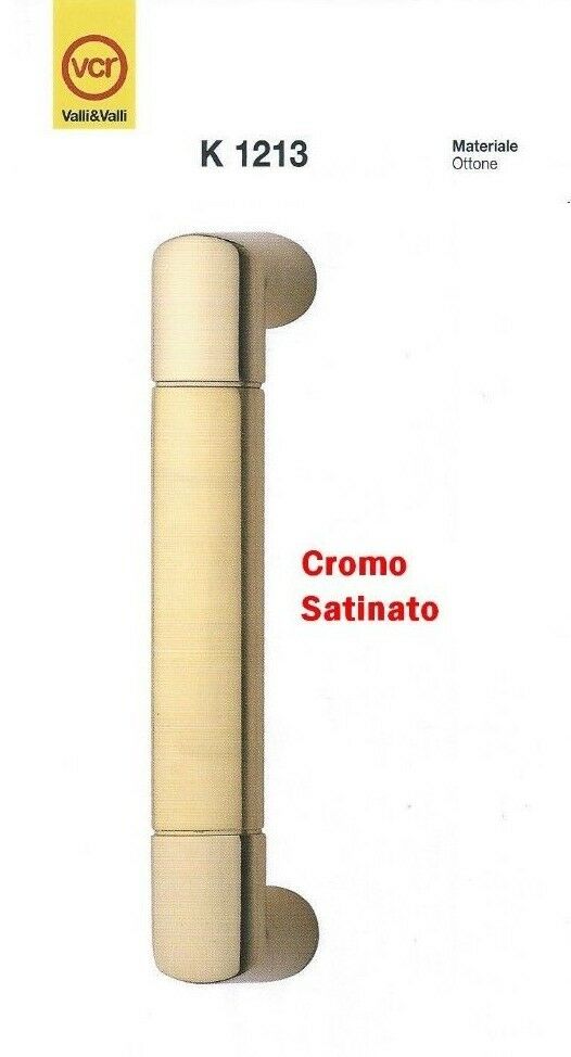 MANIGLIONE MANIGLIETTA VALLI & VALLI K1213 Cromo Satinato Interasse mm.140