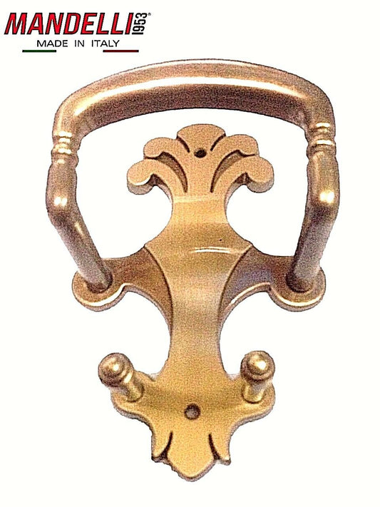 APPENDIABITI PARETE MANDELLI MADE IN ITALY - EPOCA - OTTONE BRONZATO VINTAGE