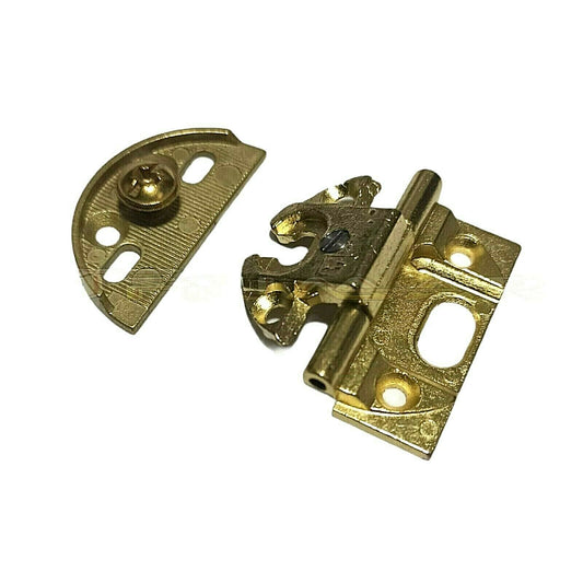 CERNIERE PER MOBILI ANTICHI OTTONATA mm.40x40 CON BATTUTA + BASETTA ANSELMI 241