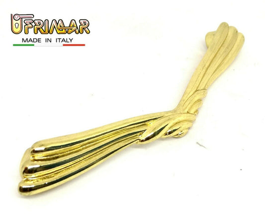 MANIGLIA PER MOBILI ANTICHI Interasse mm.64 ORO LUCIDO MANIGLIETTA CLASSICA